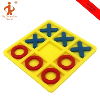 Gyermekeknek készült oktatási Tic-Tac-Toe játék — interaktív, korai fejlesztés, környezetbarát műanyag, 2 darabos készlet