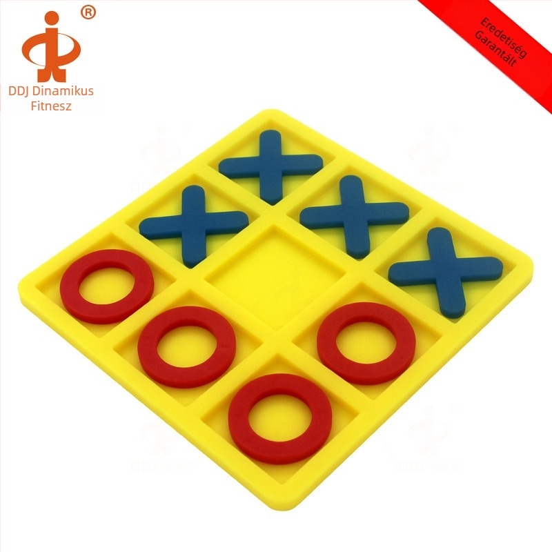 Gyermekeknek készült oktatási Tic-Tac-Toe játék — interaktív, korai fejlesztés, környezetbarát műanyag, 2 darabos készlet