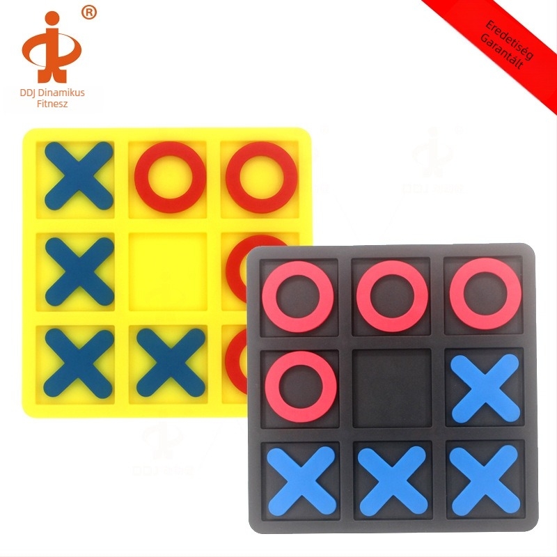 Gyermekeknek készült oktatási Tic-Tac-Toe játék — interaktív, korai fejlesztés, környezetbarát műanyag, 2 darabos készlet