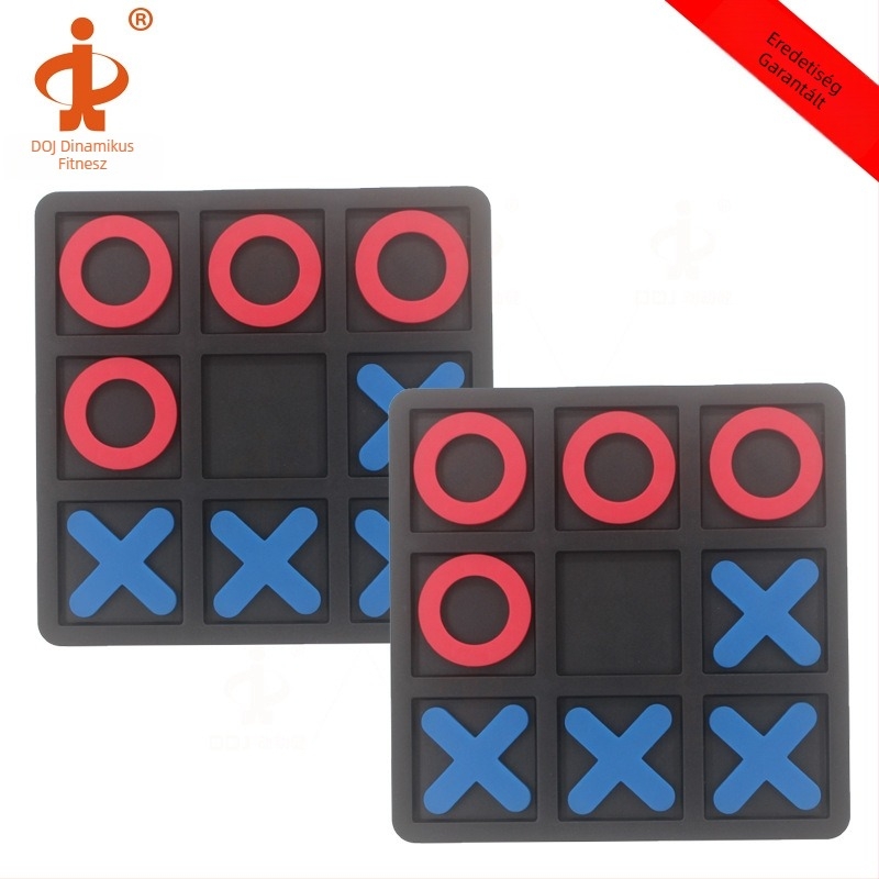 Gyermekeknek készült oktatási Tic-Tac-Toe játék — interaktív, korai fejlesztés, környezetbarát műanyag, 2 darabos készlet