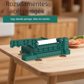 Kézi rozsdamentes acél konyhai szeletelő otthoni használatra – szeleteli gelatin desszerteket, citromot, burgonyát, lótusz gyökér szeleteket és rizs szeleteket