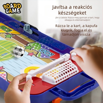 Hat egyben asztali játék: foci, kosárlabda, bowling, harci katapult, tároló, 3–6 éveseknek
