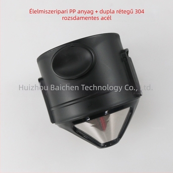 Hordozható összecsukható kónikus kávéfilter, újrahasználható, papírfilter nélkül