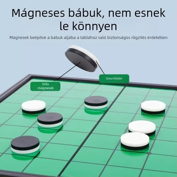 Mágneses hajtogatható sakk-szerű oktatójáték 3–6 éveseknek, szülő-gyermek asztali játék