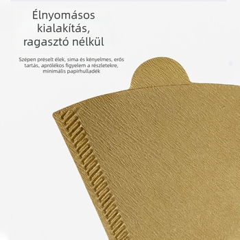 40 darab kávéfilter papír, japán fa cellulóz, természetes fehér, kézzel készített kávéhoz