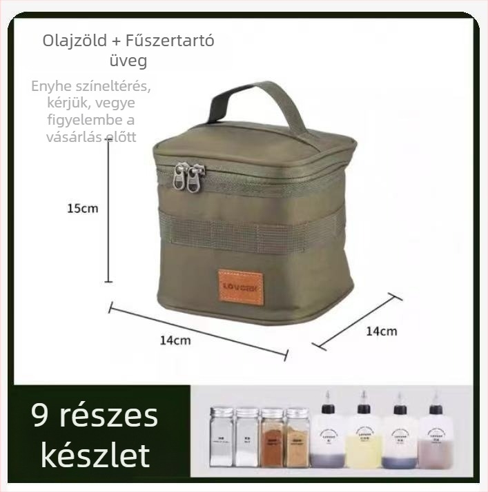 LOVORK Összecsukható tároló táska kültéri használatra, kempingfelszerelés, nagy kapacitás