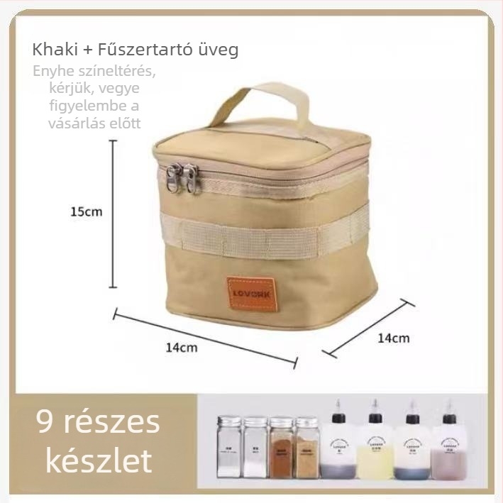 LOVORK Összecsukható tároló táska kültéri használatra, kempingfelszerelés, nagy kapacitás