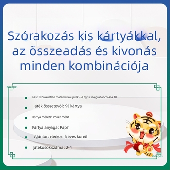 Gyerekeknek szóló oktató logikai puzzle játék — Tiger Mouth Grab 10, korai fejlesztés Sudoku, családi társasjáték