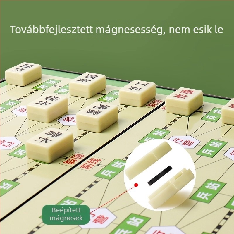 Mágneses katonai sakk és szárazföldi hadtörténeti sakk — interaktív családi társasjáték összecsukható táblával