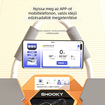 Négykerekű hasizom görgő automatikus visszapattanással – otthoni használatra szánt edzőeszköz