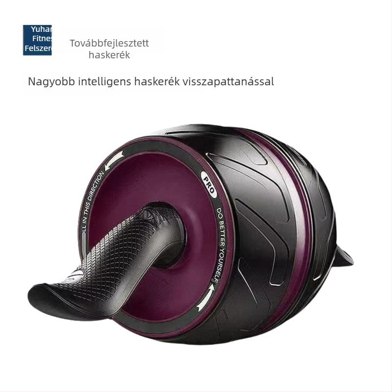 Automatikus visszarántó haskerék, csendes működés, otthoni használatra, kompakt fitneszeszköz