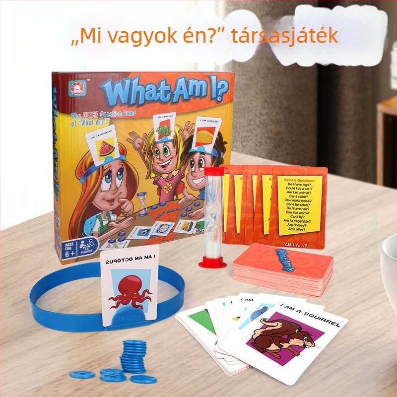 Ki vagyok én? Logikai találgatós játék gyerekeknek – interaktív asztali játék családdal