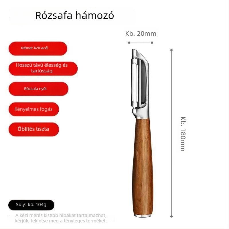 Rózsafa hámozó a konyhába – gyümölcs és zöldség hámozására