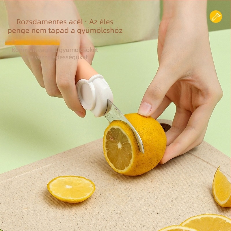 Kétfejű gyümölcs-hámozó kés – hordozható, többfunkciós peeling eszköz készlet