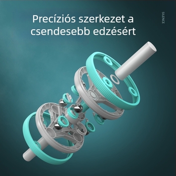 Új többfunkciós hasizomkerék kettős kerékkel, hordozható edző otthonra