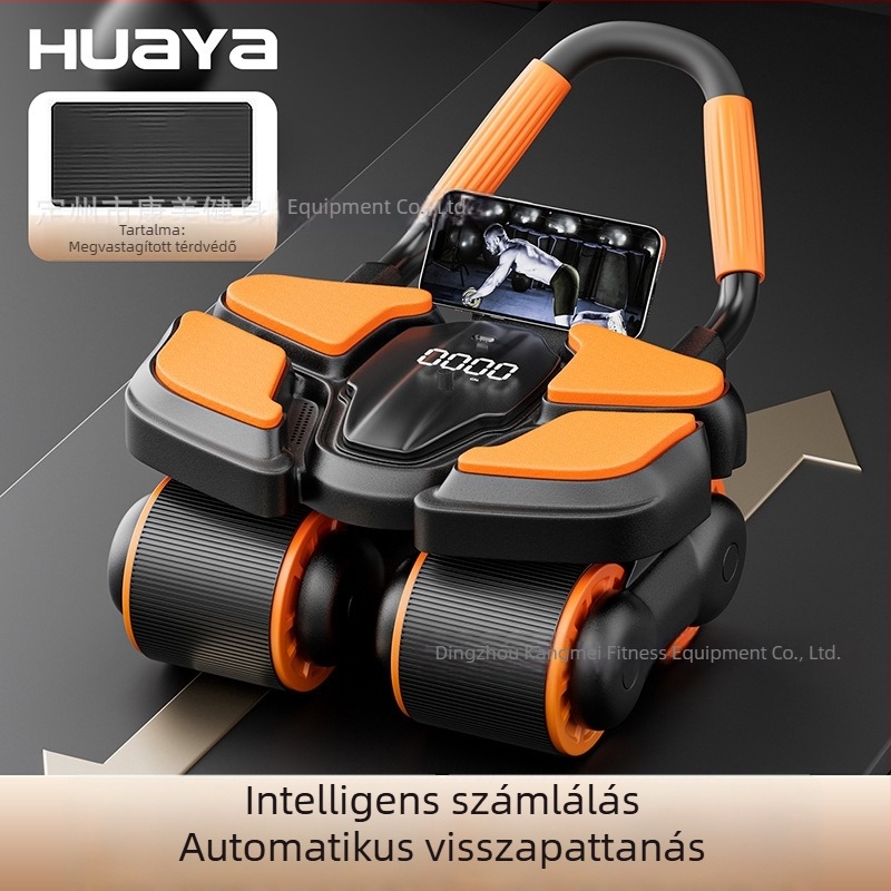 Négylábas haskerék automatikus visszapattanóval, otthoni edzés eszköz férfiak és nők számára a hasizom edzéséhez, 2025 modell