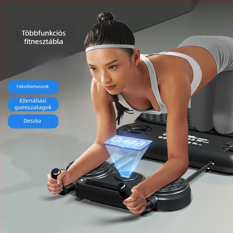 Hasizom görgő – többfunkciós, automatikus visszapattanó mechanizmussal, otthoni edzéshez
