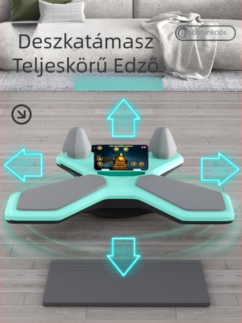 Többcélú időzítővel ellátott egyensúlydeszka plank edzésekhez és hasizom-gyakorlatokhoz, otthoni fitnesz eszköz
