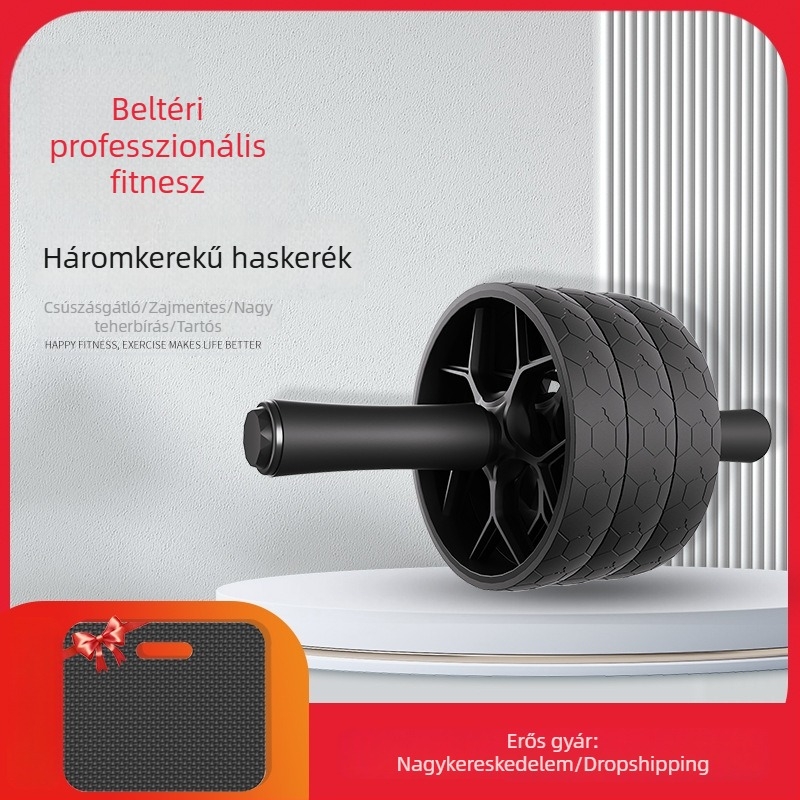 Otthoni edzéshez hasizomgörgő – kettős vagy háromkerekű, csendes, csúszásmentes, a hasizom formálására