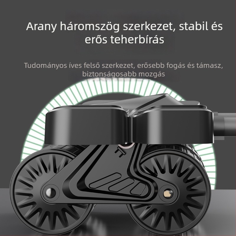 Hasizomkör négy kerékkel és könyöktámasz, automatikus visszapattanás, új modell, beltéri edzéshez