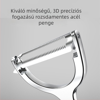 Konbach rozsdamentes acélból készült multifunkciós hámozó gyümölcsök, dinnyék és burgonyák számára