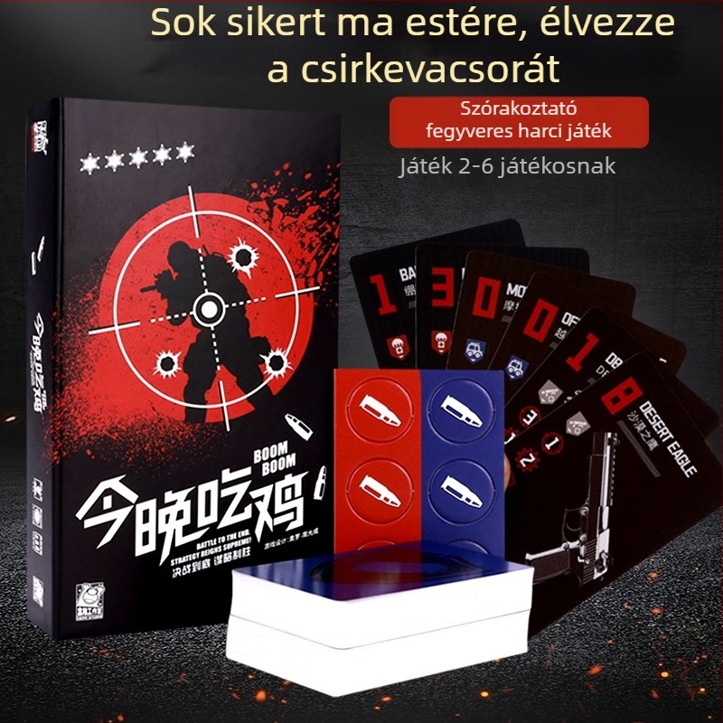 Asztali kártyajáték 2–6 fő részére: esti Battle Royale, fejtörő és partira alkalmas szórakozás