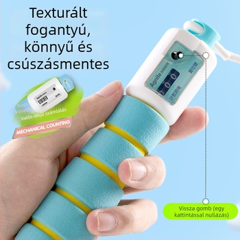 Deli Angnet szegmentált számoló ugrókötél diákok számára, sportfelszerelés, edzés és verseny, hosszúság 2,8 m