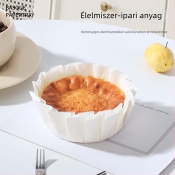 Basque sütőpapír, 4/6 hüvelyk, hajtásmentes, sütőformákhoz és desszertekhez, olajálló
