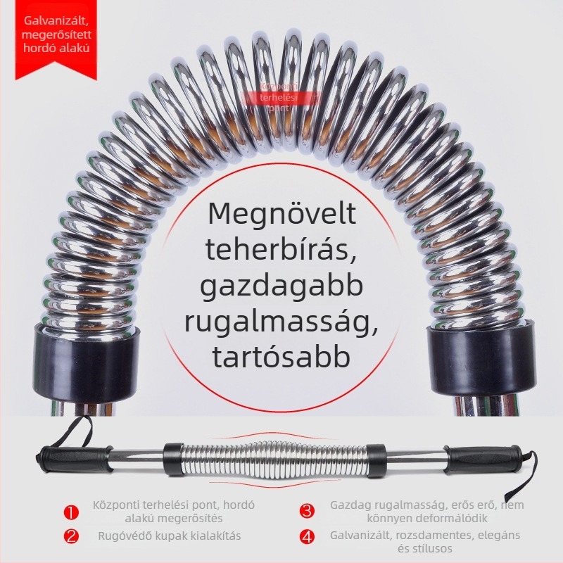 Elektroplattírozott megerősített karerő-tréner, 30 kg, otthoni fitnesz felszerelés, fogó rúd a mellkas kiterjesztéséhez