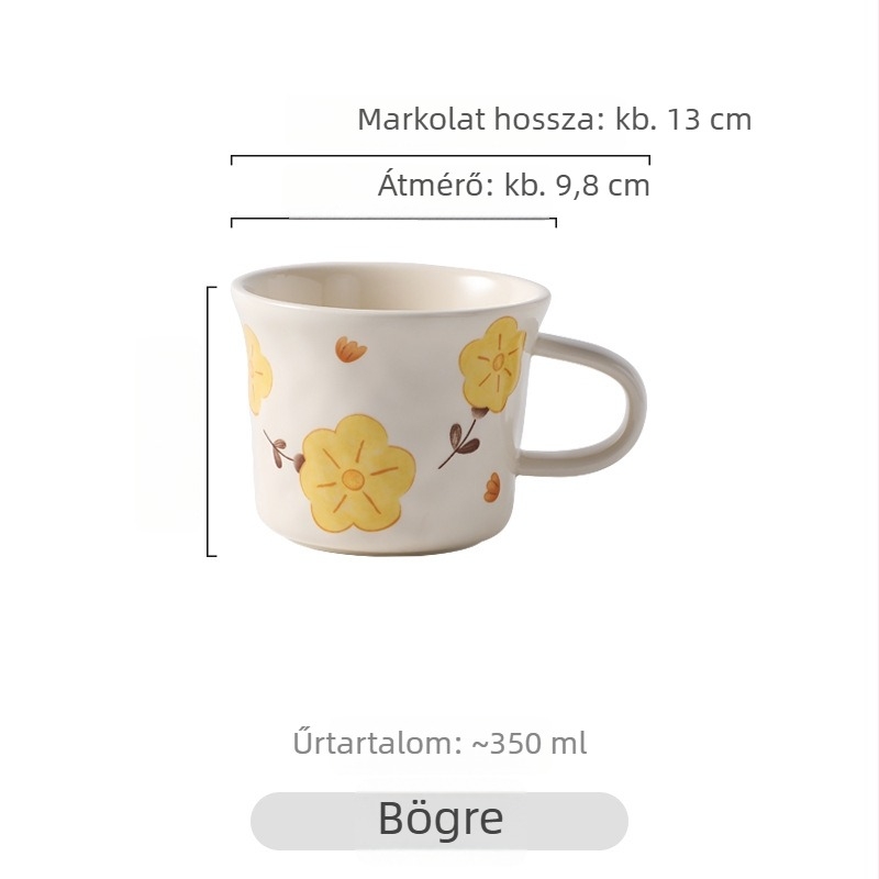 Krémszínű porcelán étkészlet vidéki virágmintával, kézzel formázott textúrákkal, otthoni használatra, tányérok és tálak