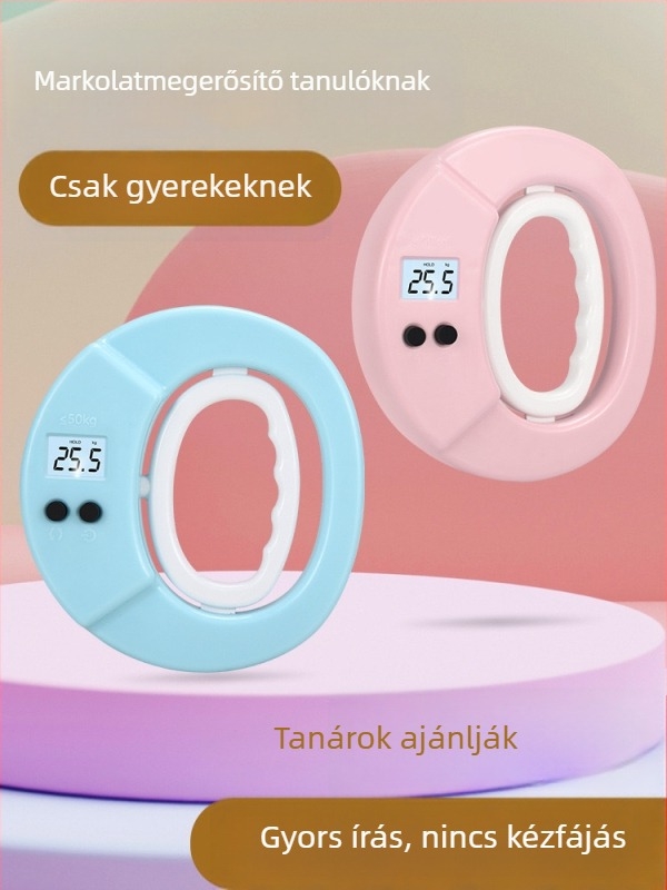 Gyerekeknek szóló elektronikus fogáserő-tréner ujjak erőmérővel, 0–50 kg, ABS