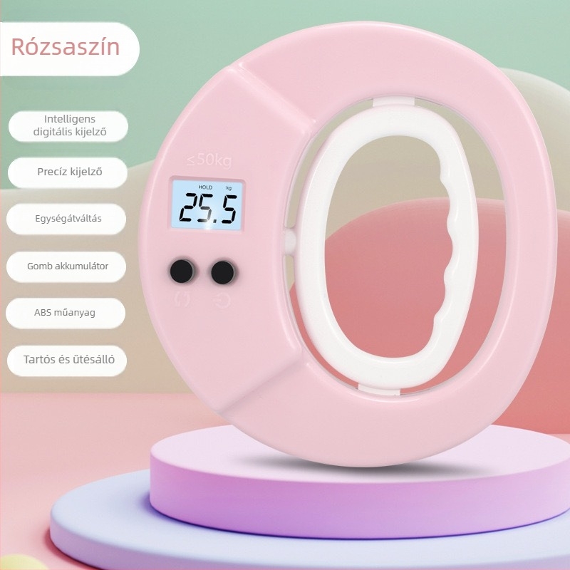 Gyerekeknek szóló elektronikus fogáserő-tréner ujjak erőmérővel, 0–50 kg, ABS