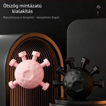 Ujjfogó erősítő és kéz- és alkar-edző, hordozható nyomó golyó