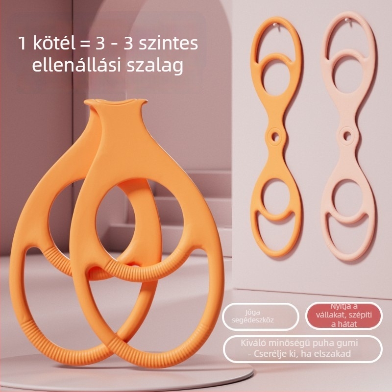 Háromszintű ellenálláserősítő hátformázáshoz és vállnyitáshoz – jóga elasztikus szalag otthoni edzéshez