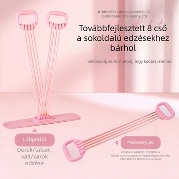Nyolcas alakú ellenálláshúzókötél otthoni edzéshez, állítható elasztikus szalag a mellkas kinyitásához és a váll edzéséhez