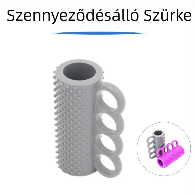 Szilikon ujjakra tervezett fogás-erősítő üreges kialakítással, amely stimulálja a kéz és a tenyér akupunktúrás pontjait, rehabilitációhoz és a ujjak erősségének fejlesztéséhez.