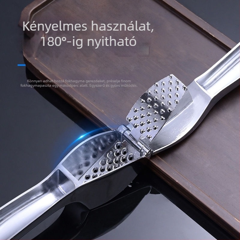 Kézi fokhagyma nyomó és hámozó – Zn ötvözetű konyhai fokhagyma zúzó, kreatív dizájn