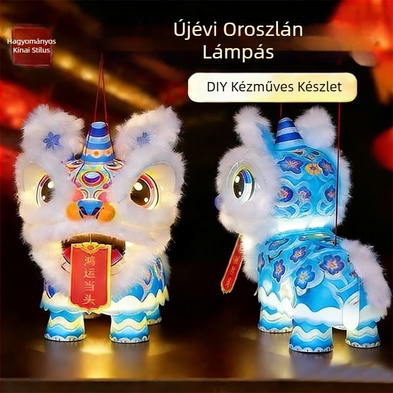 Tavaszi Fesztivál Oroszlán Lámpás — DIY készlet gyermekeknek, óvodának, 2026-os modell