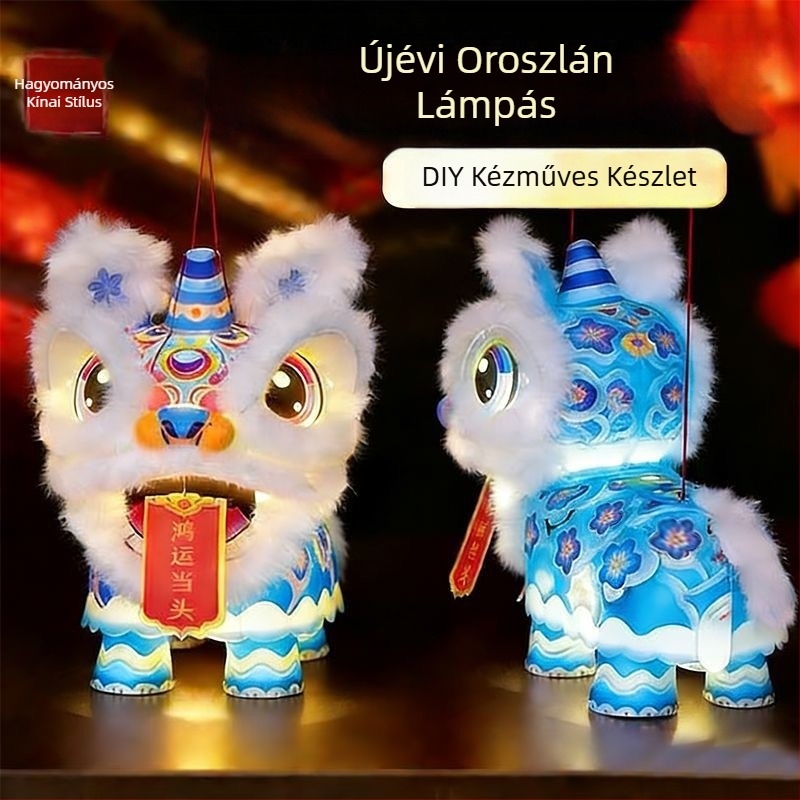 Tavaszi Fesztivál Oroszlán Lámpás — DIY készlet gyermekeknek, óvodának, 2026-os modell