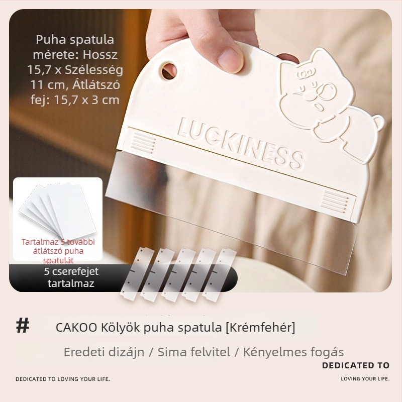 Cakoo Tort dekoráló spatula, átlátszó, rugalmas, háztartási sütéshez