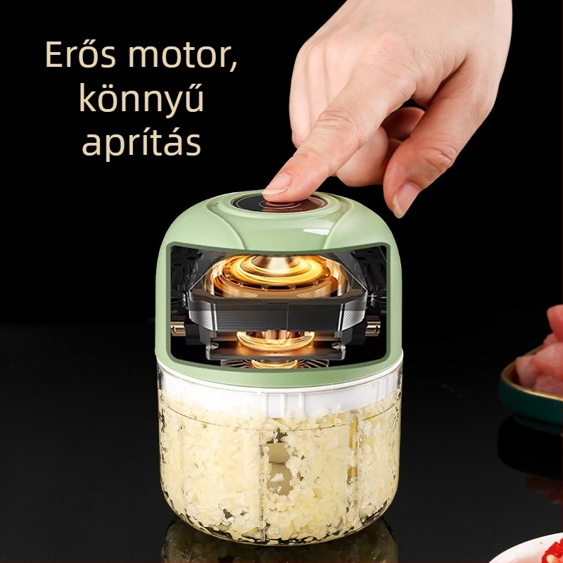 Elektromos mini konyhai fokhagyma processzor — multifunkcionális konyhai mixer fokhagyma pastához és szószokhoz