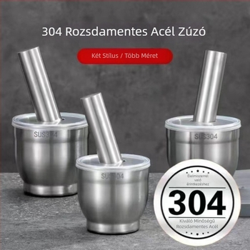 304 rozsdamentes acél fokhagymatörő, kézi prés otthoni használatra