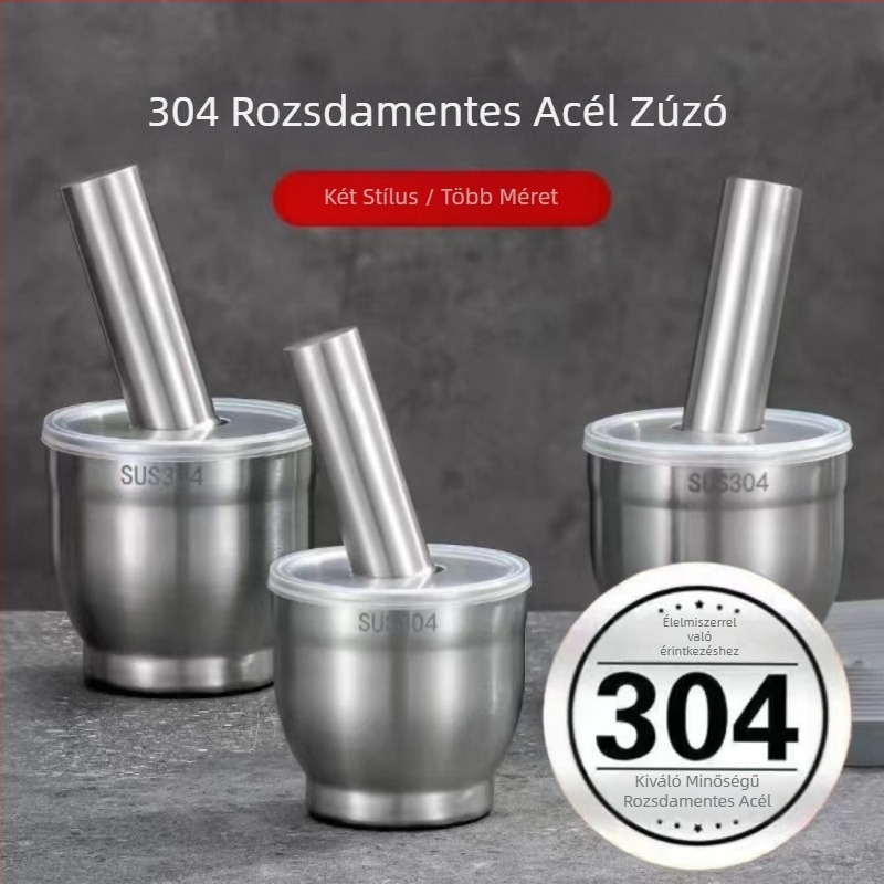 304 rozsdamentes acél fokhagymatörő, kézi prés otthoni használatra
