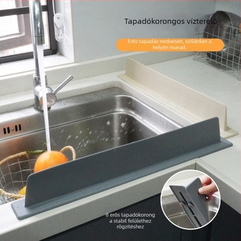 Szilikon védőcsík a mosogató széléhez és a konyhapulton a fröccsenés ellen