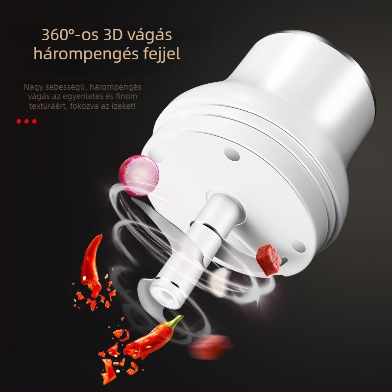 Okos otthoni elektromos fokhagyma prés, vezeték nélküli fokhagyma keverő, húsdaráló és konyhai bébiétel mixer