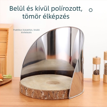 Rozsdamentes acélból készült extra vastag vágódeszka-környezet a konyhában, fröccsenés elleni védelem, sokoldalú előkészítés zöldségek és húsok számára