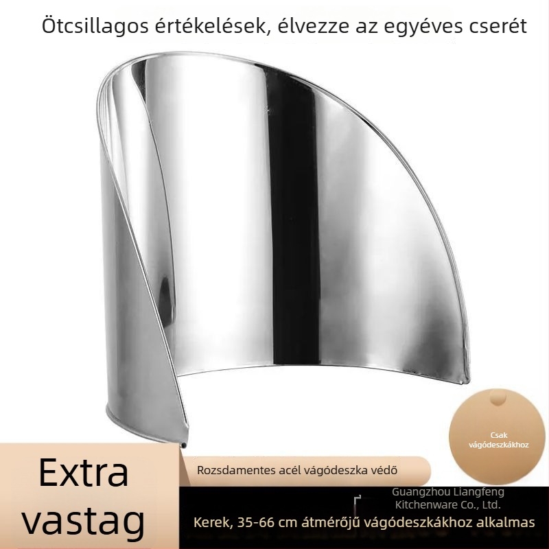 Rozsdamentes acélból készült extra vastag vágódeszka-környezet a konyhában, fröccsenés elleni védelem, sokoldalú előkészítés zöldségek és húsok számára