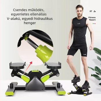 V-alakú hidraulikus pedál-edző otthoni használatra, hordozható lépésgép, fitness lépéskészítő, lépésszámláló készülék