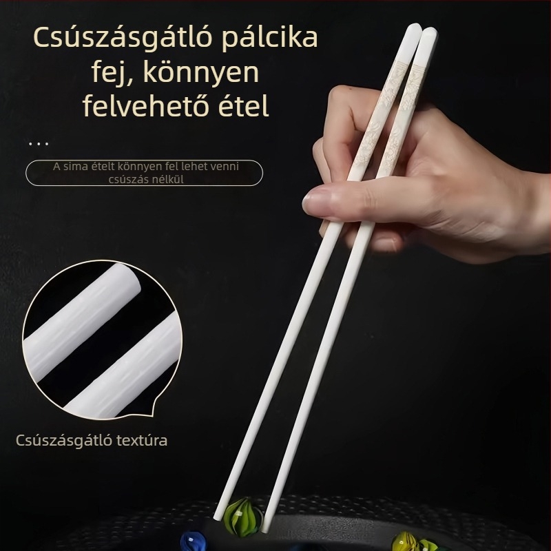 Kerámia evőpálcikák, modern minimális stílus, egyszínű, élelmiszer-minőség, penész- és nedvességálló, hőálló, háztartási használatra