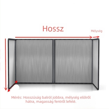Konyhai rozsdamentes acél olajfröccsenés elleni védőfal, vastagított kivitel, magas hőmérsékletű szagelszívóhoz és hőszigetelő panelhez